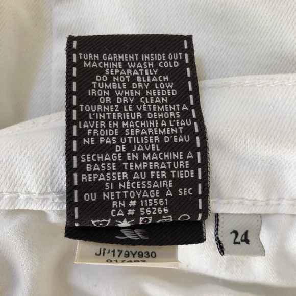 7 for All Mankind Roxanne White Skinny Jeans - Picture 7 of 7